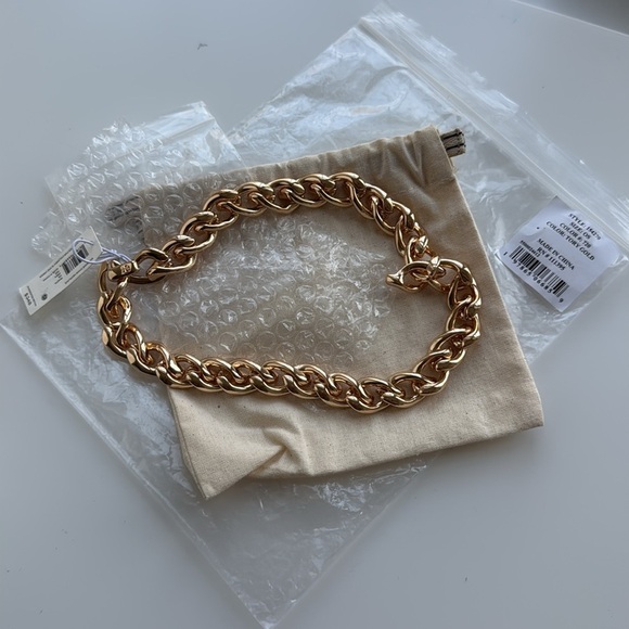 Tory Burch Wishbone Chain Necklace - Picture 5 of 6